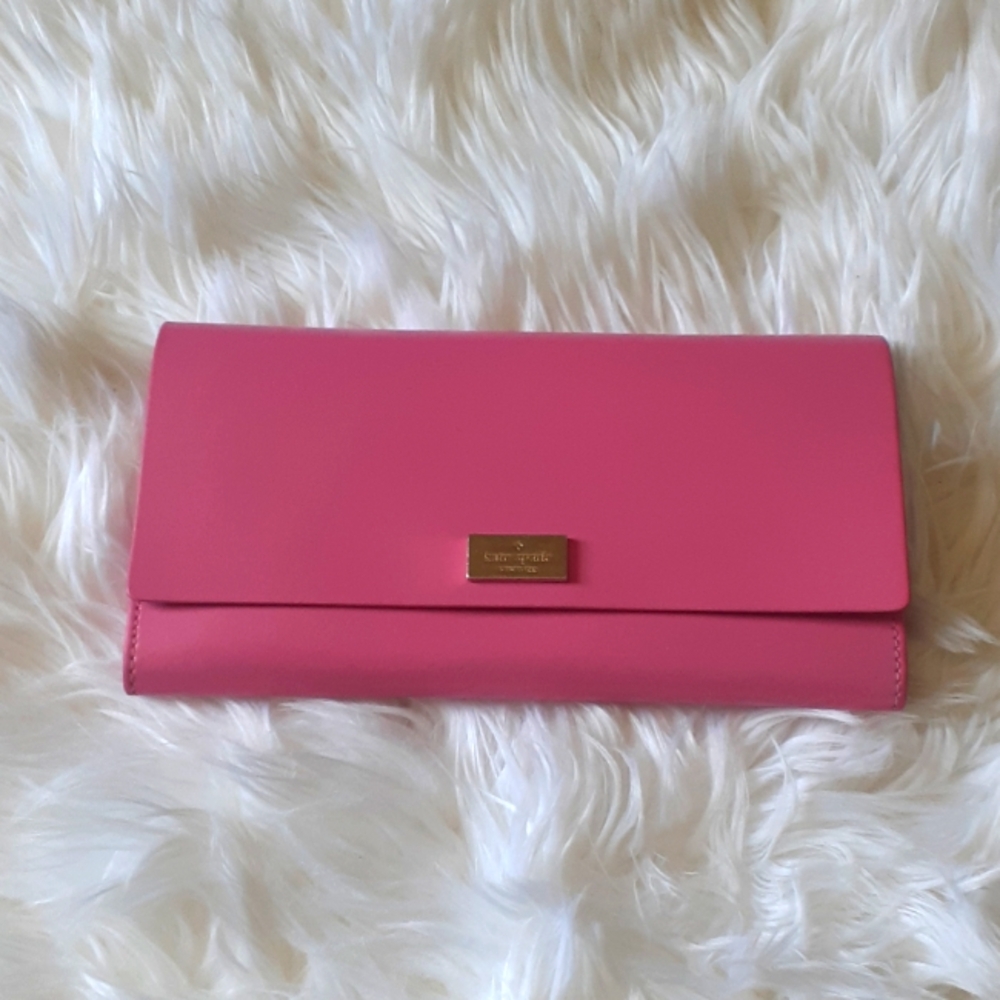 Kate Spade Pink Arbour Hill Smooth Leather Wallet